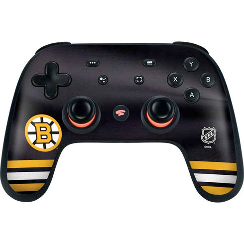 NHL Boston Bruins Home Jersey Google Stadia Controller Skin