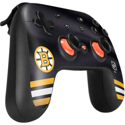 NHL Boston Bruins Home Jersey Google Stadia Controller Skin