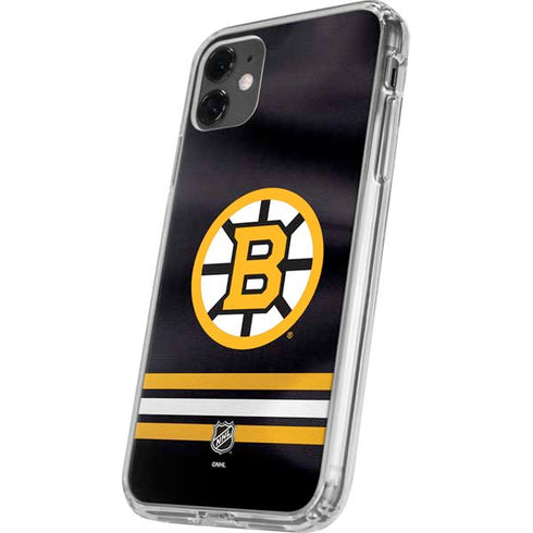 NHL Boston Bruins Home Jersey iPhone 11 Clear Case