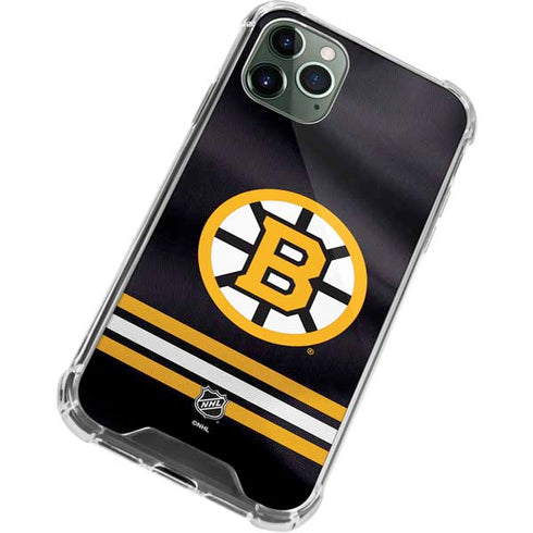 NHL Boston Bruins Home Jersey iPhone 12 Pro Clear Case