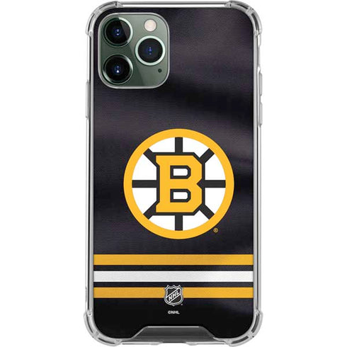 NHL Boston Bruins Home Jersey iPhone 12 Pro Max Clear Case