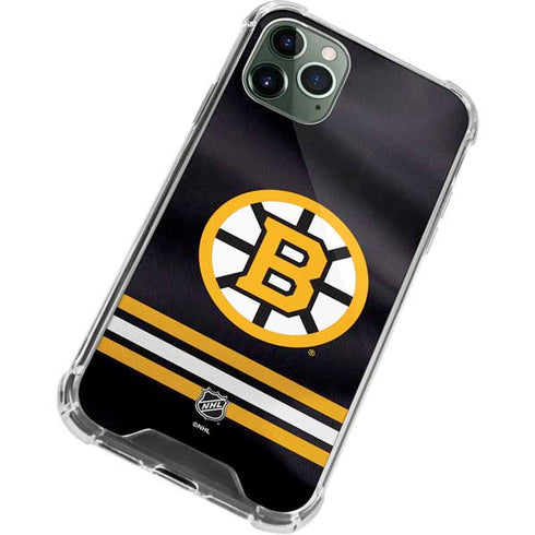 NHL Boston Bruins Home Jersey iPhone 12 Pro Max Clear Case