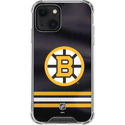 NHL Boston Bruins Home Jersey iPhone 13 Mini Clear Case