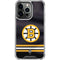 NHL Boston Bruins Home Jersey iPhone 13 Pro Clear Case