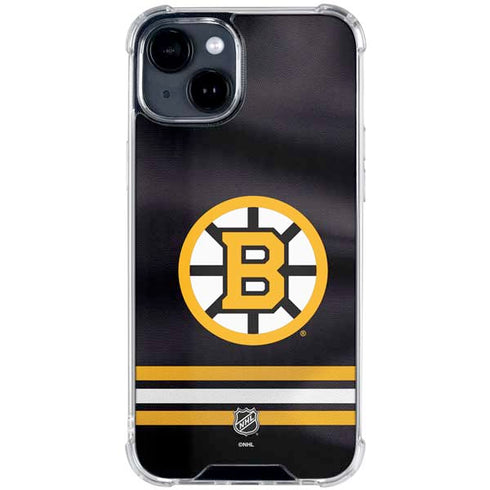 NHL Boston Bruins Home Jersey iPhone 14 Plus Clear Case