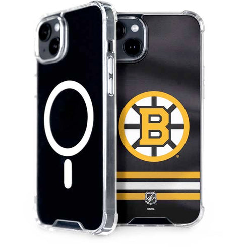 NHL Boston Bruins Home Jersey iPhone 15 Plus MagSafe Case