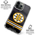 NHL Boston Bruins Home Jersey iPhone 15 Pro Clear Case