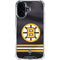 NHL Boston Bruins Home Jersey iPhone 16 Plus Clear Case