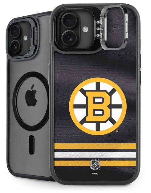 NHL Boston Bruins Home Jersey iPhone 16 Plus Kickstand Case