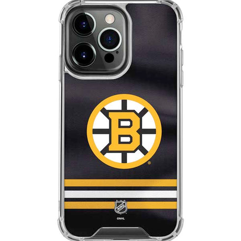 NHL Boston Bruins Home Jersey iPhone 16 Pro Max Clear Case