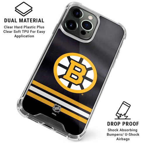 NHL Boston Bruins Home Jersey iPhone 16 Pro Max Clear Case