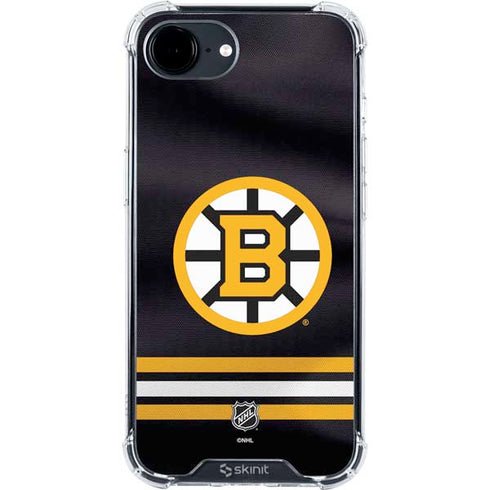 NHL Boston Bruins Home Jersey iPhone 16e Clear Case