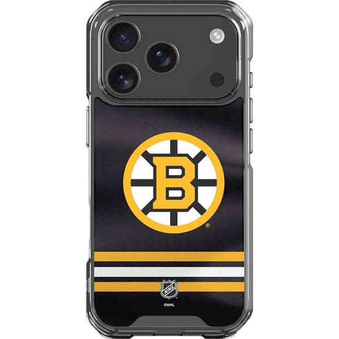 NHL Boston Bruins Home Jersey iPhone 17 Pro Clear Case
