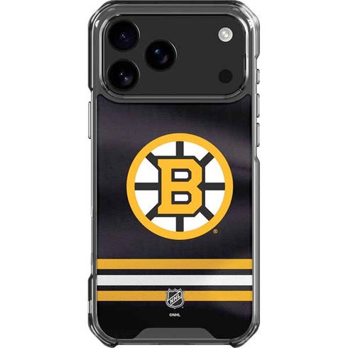 NHL Boston Bruins Home Jersey iPhone 17 Pro Max Clear Case