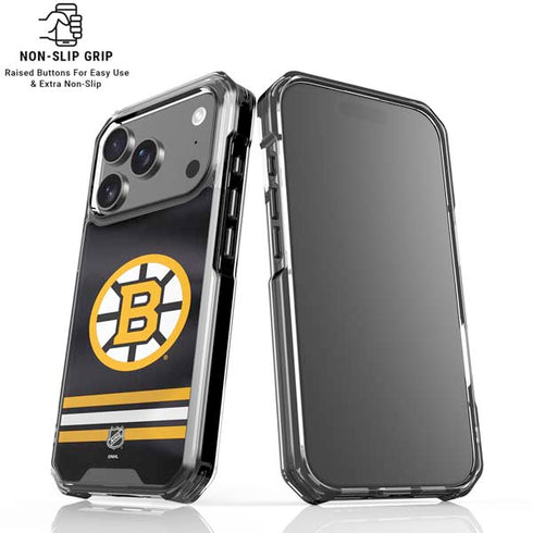 NHL Boston Bruins Home Jersey iPhone 17 Pro Max Clear Case