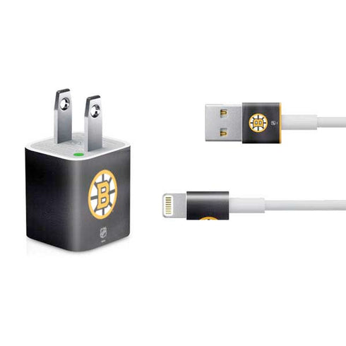 NHL Boston Bruins Home Jersey iPhone Charger (5W USB) Skin