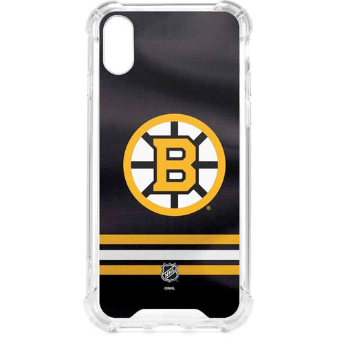 NHL Boston Bruins Home Jersey iPhone XS Clear Case