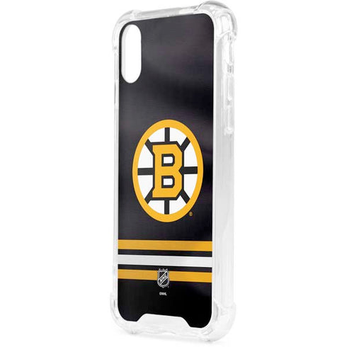 NHL Boston Bruins Home Jersey iPhone XS Clear Case