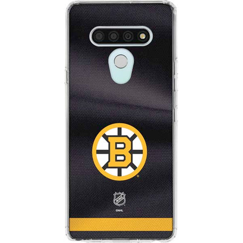 NHL Boston Bruins Home Jersey LG Stylo 6 Clear Case