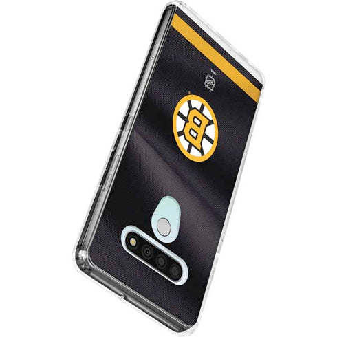 NHL Boston Bruins Home Jersey LG Stylo 6 Clear Case