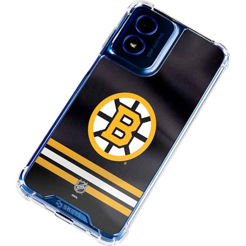 NHL Boston Bruins Home Jersey Moto G Play 4G (2024) Clear Case