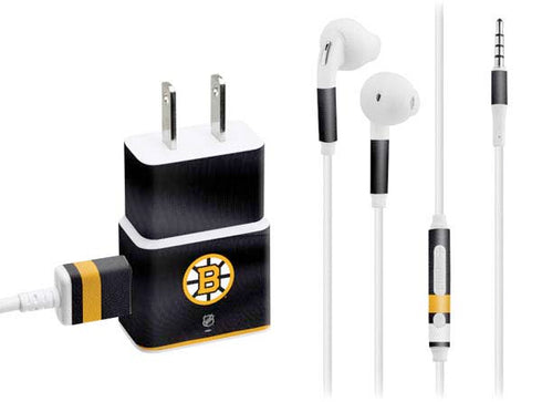 NHL Boston Bruins Home Jersey Phone Charger Skin
