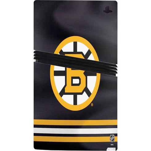 NHL Boston Bruins Home Jersey PS5 Pro Console Skin