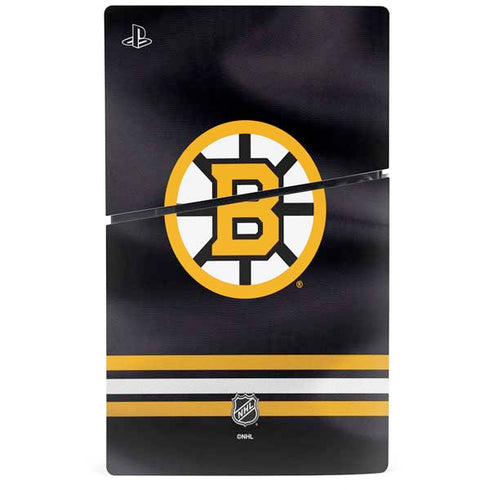 NHL Boston Bruins Home Jersey PS5 Slim Digital Edition Console Skin