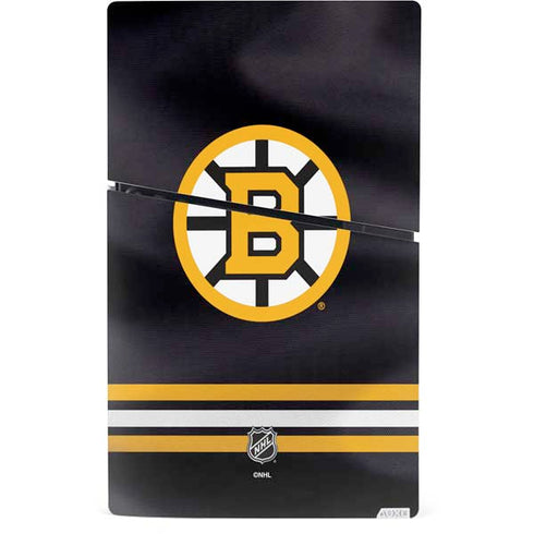 NHL Boston Bruins Home Jersey PS5 Slim Digital Edition Console Skin