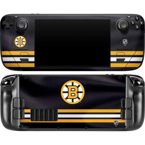NHL Boston Bruins Home Jersey Steam Deck Handheld Gaming Computer OLED Skin