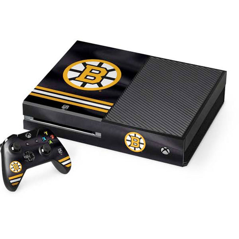 NHL Boston Bruins Home Jersey Xbox One Console and Controller Bundle Skin