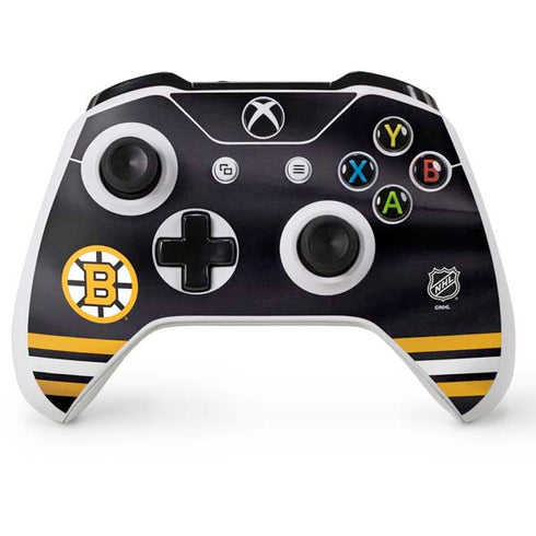 NHL Boston Bruins Home Jersey Xbox One S Console and Controller Bundle Skin