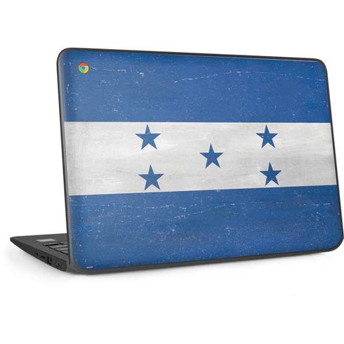 Honduras Flag Distressed HP Chromebook Skin