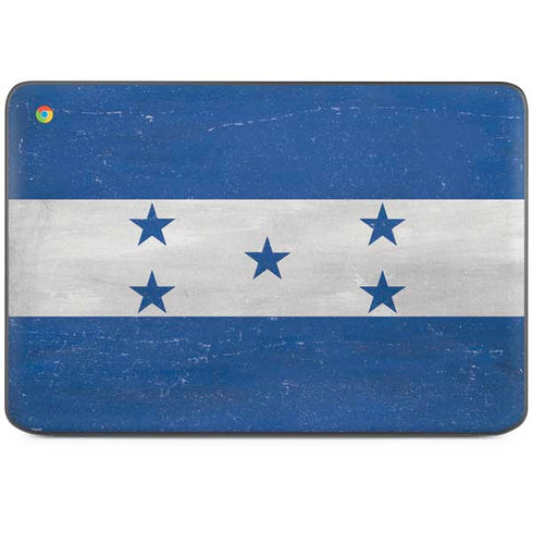 Honduras Flag Distressed HP Chromebook Skin