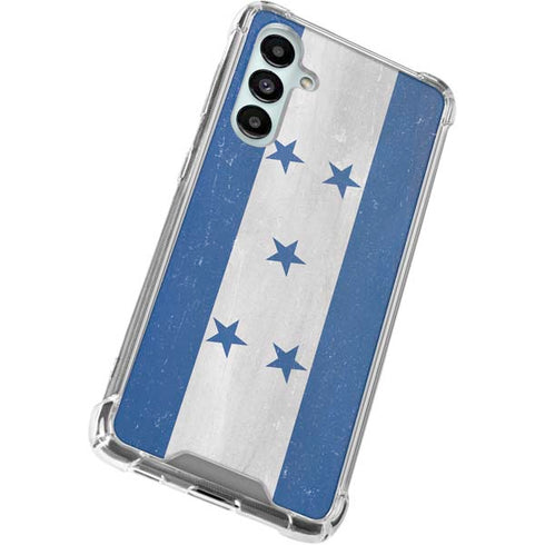 Honduras Flag Distressed Galaxy A16 5G Clear Case