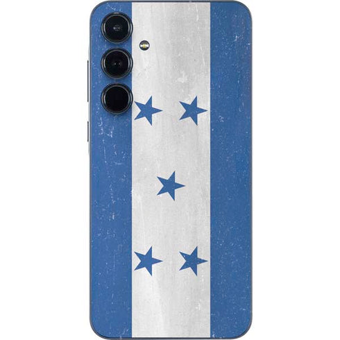 Honduras Flag Distressed Galaxy A35 5G Skin
