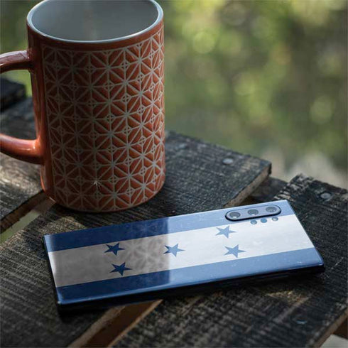 Honduras Flag Distressed Galaxy Note 10 Plus Skin