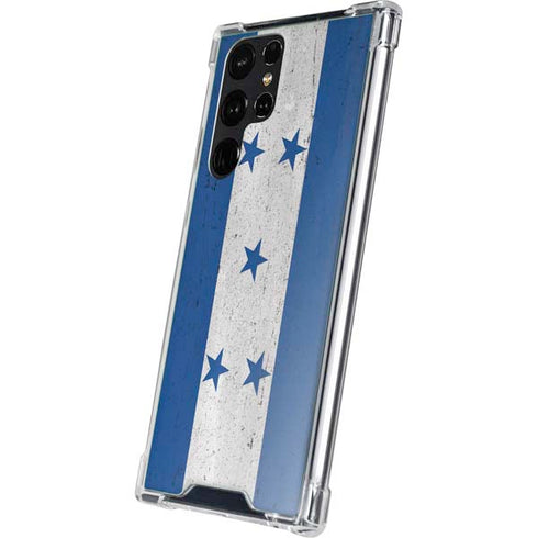 Honduras Flag Distressed Galaxy S23 Ultra Clear Case