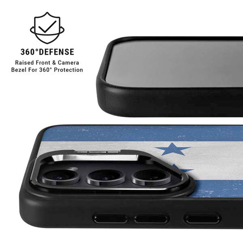 Honduras Flag Distressed Galaxy S24 Kickstand Case