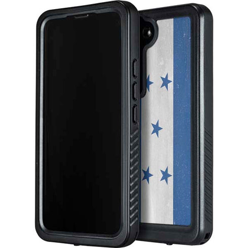Honduras Flag Distressed Galaxy S24 Plus Waterproof Case