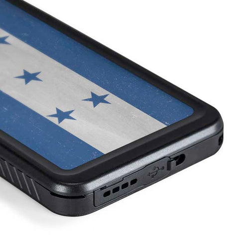 Honduras Flag Distressed Galaxy S24 Plus Waterproof Case