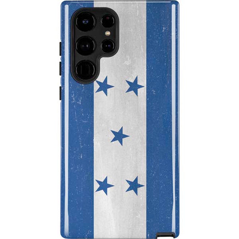 Honduras Flag Distressed Galaxy S25 Ultra Impact Case