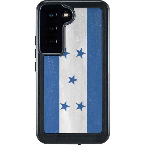Honduras Flag Distressed Galaxy S24 Waterproof Case
