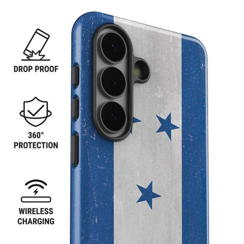 Honduras Flag Distressed Galaxy S26 Plus Impact Case