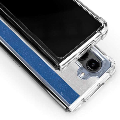 Honduras Flag Distressed Galaxy Z Fold5 5G Clear Case