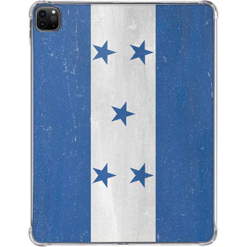 Honduras Flag Distressed iPad Pro 11in (2024) Clear Case