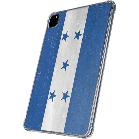 Honduras Flag Distressed iPad Pro 11in (2024) Clear Case