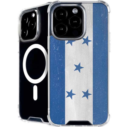 Honduras Flag Distressed iPhone 16 Pro MagSafe Case