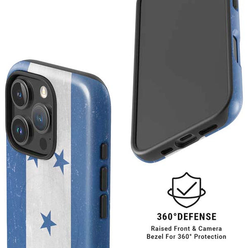 Honduras Flag Distressed iPhone 16 Pro Magsafe Impact Case