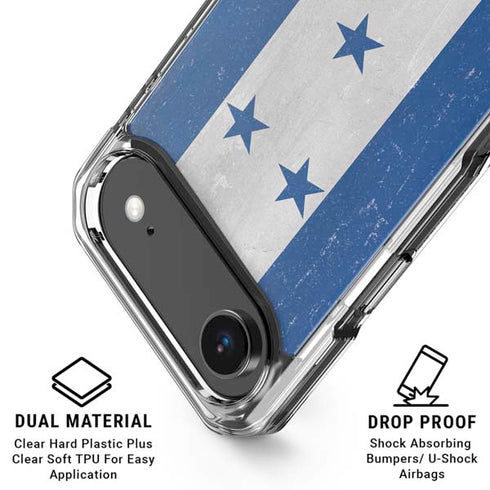 Honduras Flag Distressed iPhone 17 Air Clear Case